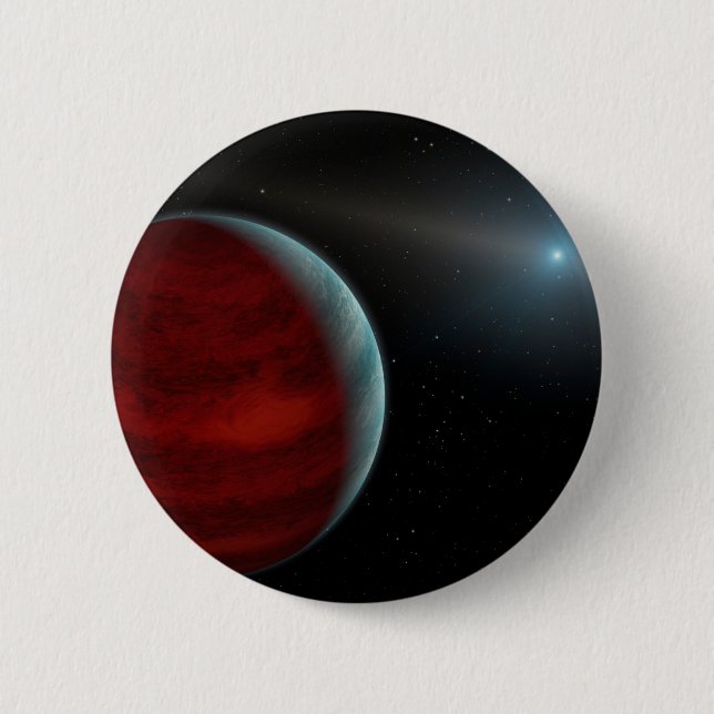 A Gas Giant Planet Around A White Dwarf Star. 6 Cm Round Badge (Front)