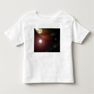 A gas giant planet orbiting a red dwarf star toddler T-Shirt