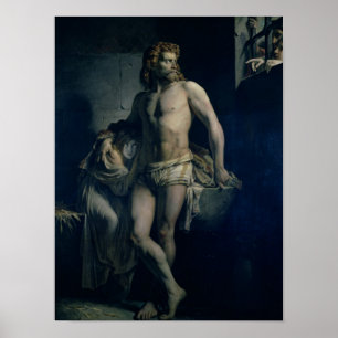 A Gaul and his Daughter Imprisoned in Rome, 1847 Poster