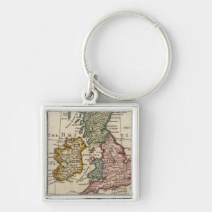 A general map of Great Britain and Ireland Key Ring