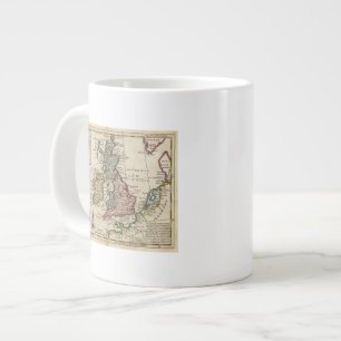 A general map of Great Britain and Ireland Large Coffee Mug