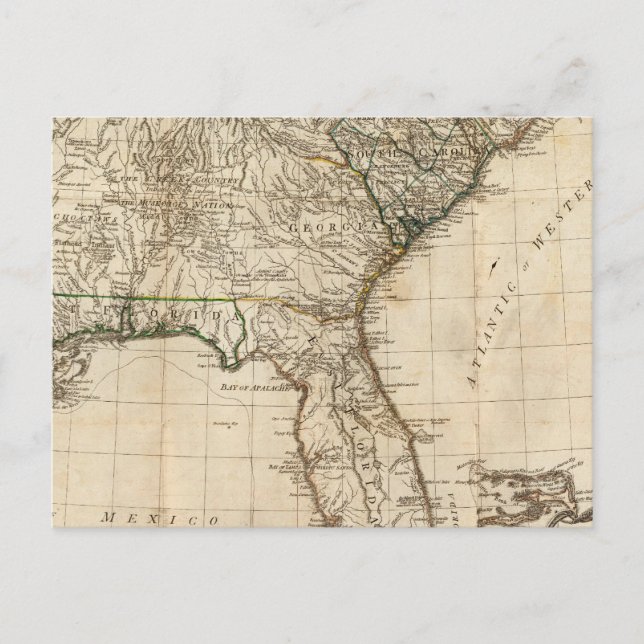 A General Map of the Southern British Colonies Postcard (Front)
