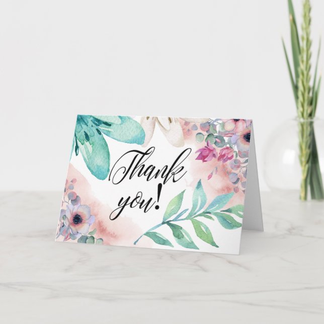 A Generic Floral Thank You (Front)