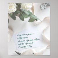 "A Generous Person Will Prosper" Proverbs 11:25