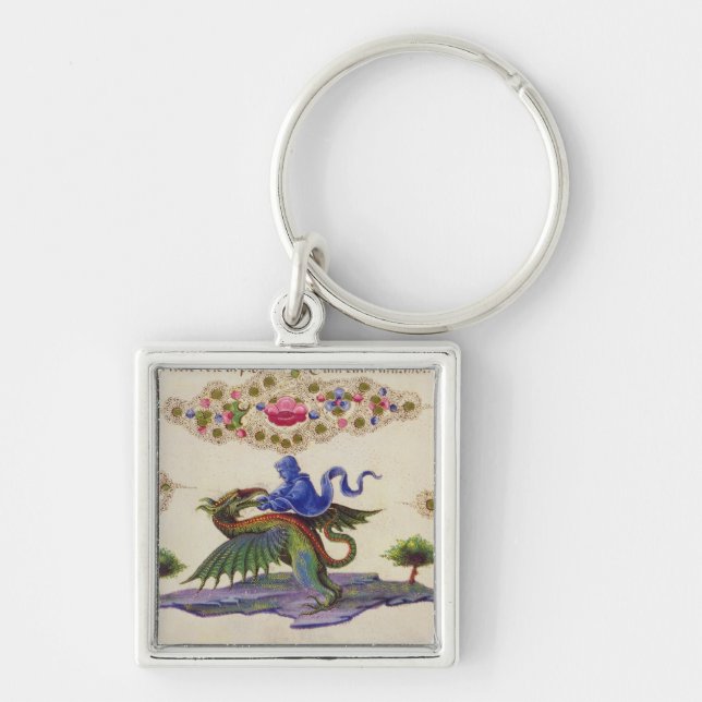 A Genie and Winged Monster Key Ring (Front)
