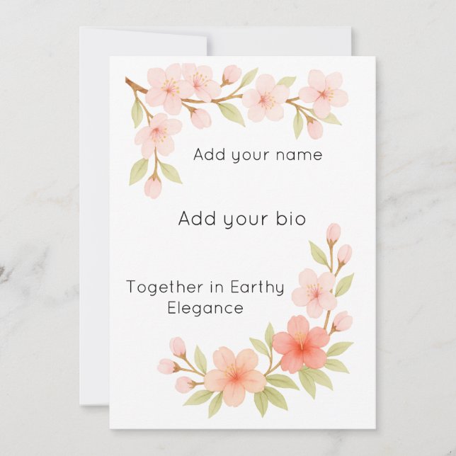 A gentle bloom to mark new beginnings. holiday card (Front)