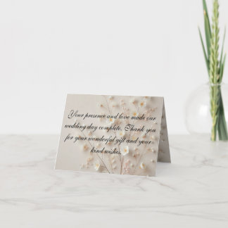 A Gentle Thank You in Pastels Card