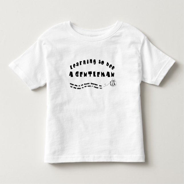 A Gentleman Toddler T-Shirt (Front)