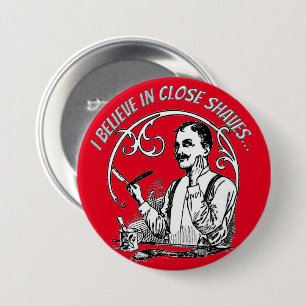 A Gentleman's Classic Shaving 7.5 Cm Round Badge