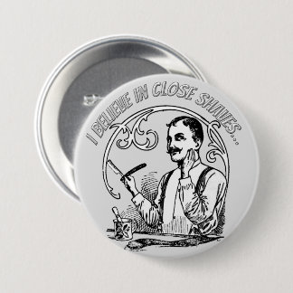 A Gentleman's Classic Shaving 7.5 Cm Round Badge