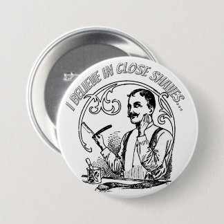 A Gentleman's Classic Shaving 7.5 Cm Round Badge