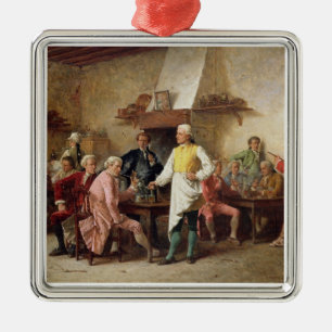 A Gentleman's Debate, 1881 (oil on panel) Metal Tree Decoration