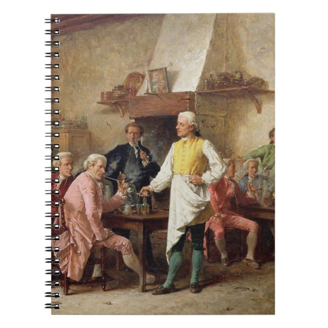 A Gentleman's Debate, 1881 (oil on panel) Notebook (Front)