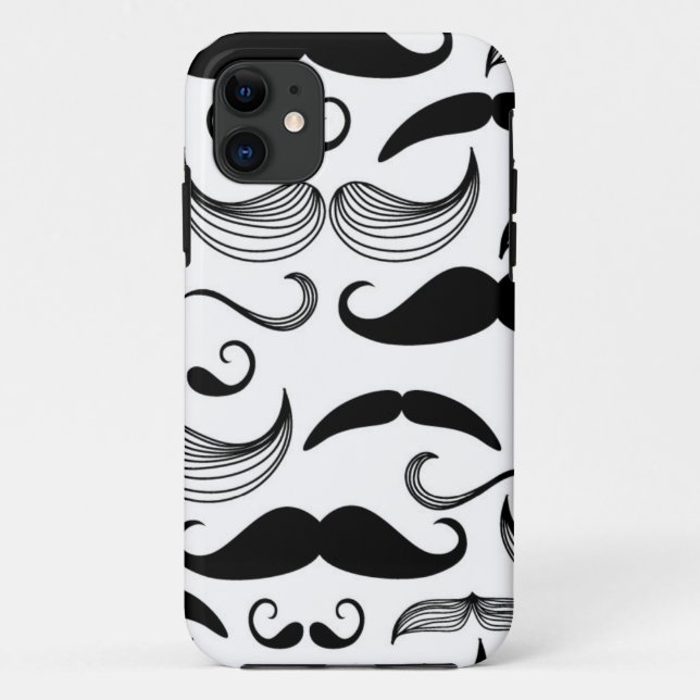 A Gentlemen's Club. Moustache pattern 2 Case-Mate iPhone Case (Back)