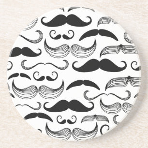 A Gentlemen's Club. Moustache pattern 2 Coaster