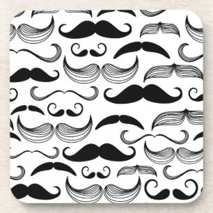 A Gentlemen's Club. Moustache pattern 2 Coaster