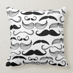A Gentlemen's Club. Moustache pattern 2 Cushion