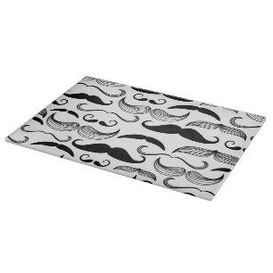 A Gentlemen's Club. Moustache pattern 2 Cutting Board