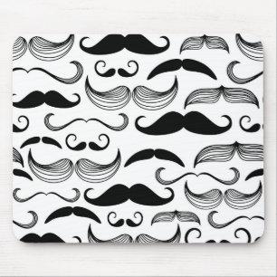 A Gentlemen's Club. Moustache pattern 2 Mouse Pad