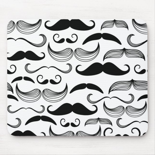 A Gentlemen's Club. Moustache pattern 2 Mouse Pad (Front)