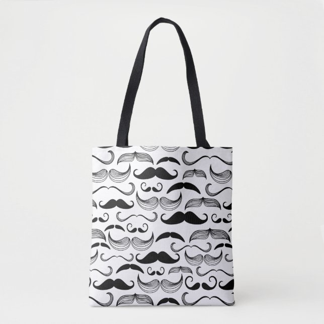 A Gentlemen's Club. Moustache pattern 2 Tote Bag (Front)