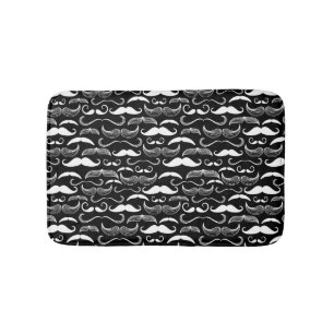 A Gentlemen's Club. Moustache pattern Bath Mat