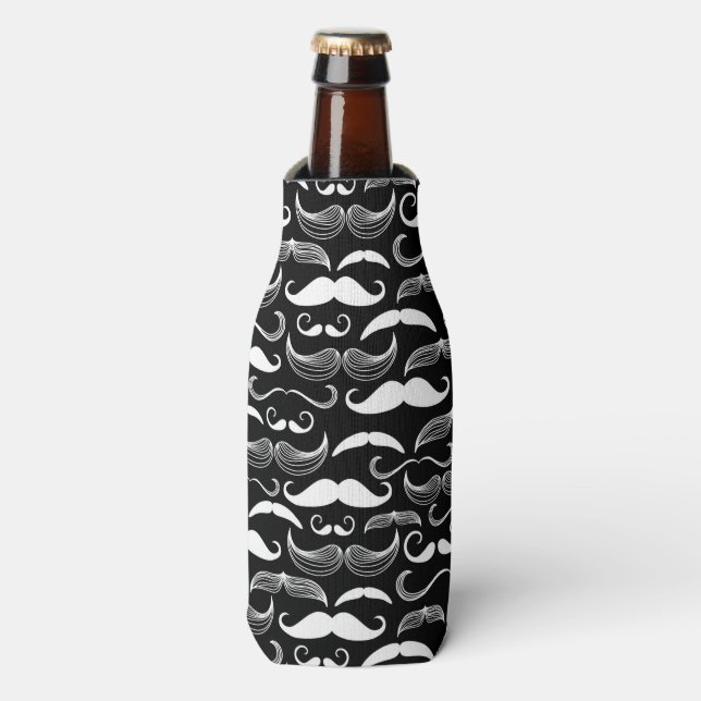 A Gentlemen's Club. Moustache pattern Bottle Cooler (Bottle Front)