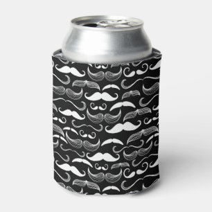 A Gentlemen's Club. Moustache pattern Can Cooler