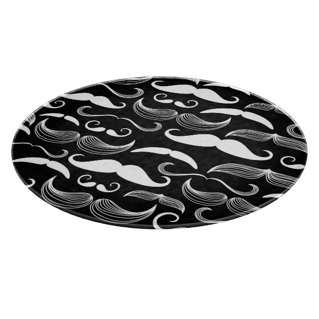 A Gentlemen's Club. Moustache pattern Cutting Board (Corner)