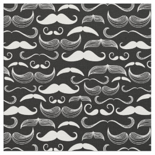 A Gentlemen's Club. Moustache pattern Fabric