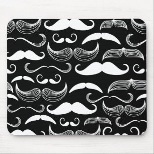 A Gentlemen's Club. Moustache pattern Mouse Pad
