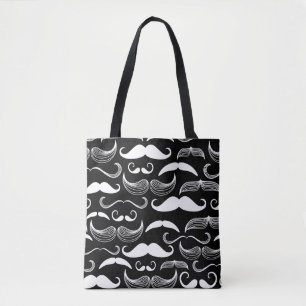 A Gentlemen's Club. Moustache pattern Tote Bag