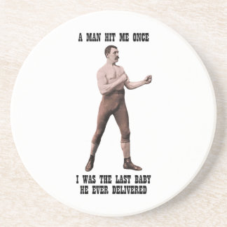 A Genuine Overly Manly Man Coaster