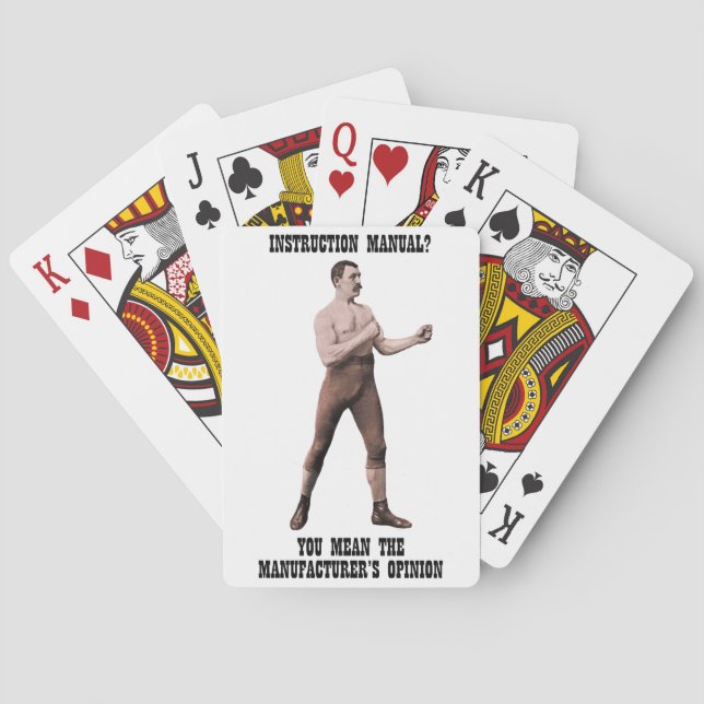 A Genuine Overly Manly Man Playing Cards (Back)