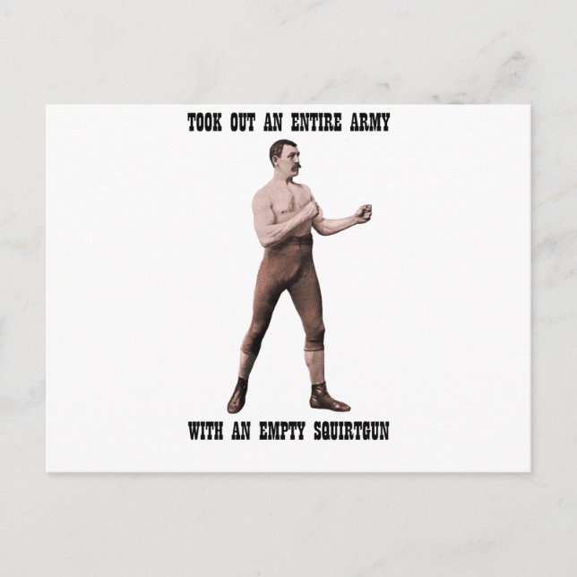 A Genuine Overly Manly Man Postcard (Front)