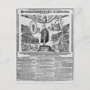 A German broadsheet depicting Adolphus Champion Postcard