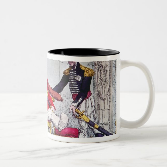 A German Present or the Lover's Token Two-Tone Coffee Mug (Right)
