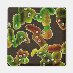 A Germaphobe's Nightmare City of Germs Magnet