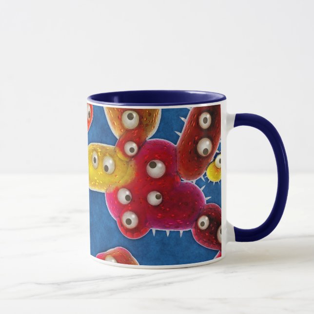 A Germaphobe's Nightmare City of Germs Mug (Right)