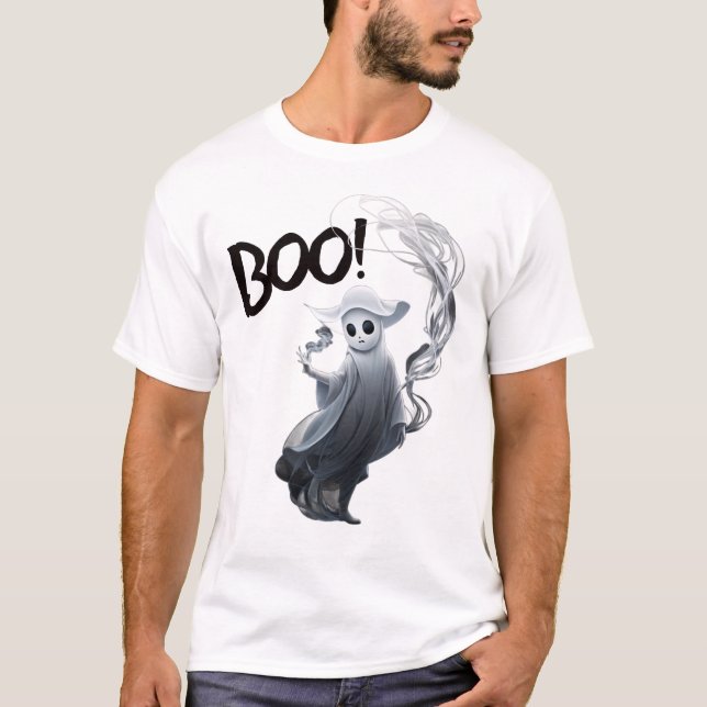 A ghost in his smoking hand T-Shirt (Front)
