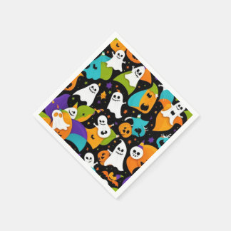 A Ghostly Halloween pattern Napkin