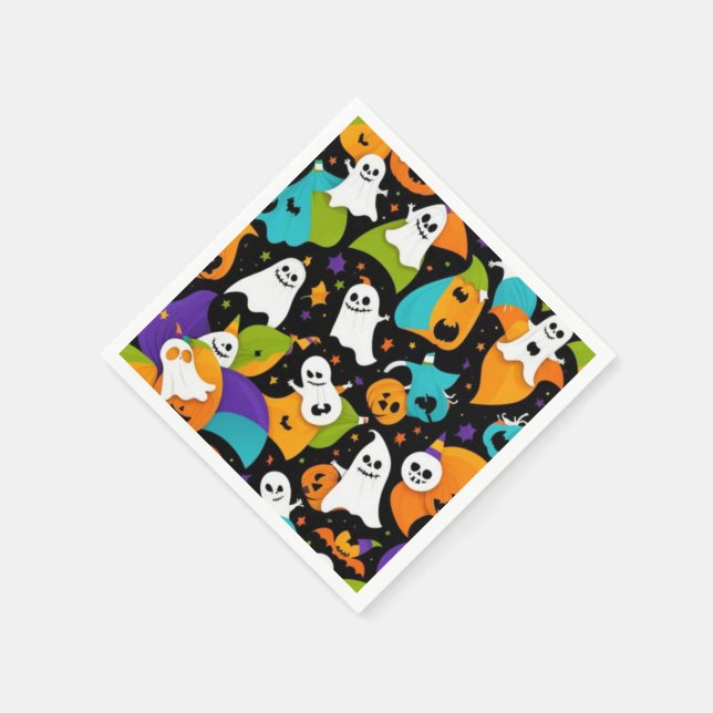  A Ghostly Halloween pattern Napkin (Corner)