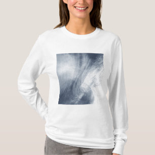 A giant whirlpool cloud swirls above the sea T-Shirt