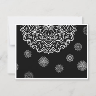 A gift card with a manadala art