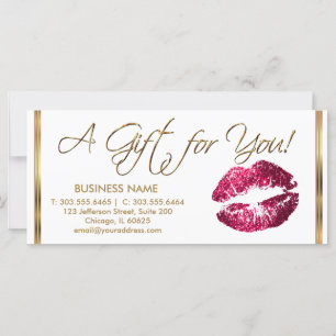 A Gift Certificate Hot Pink Lipstick Business 2