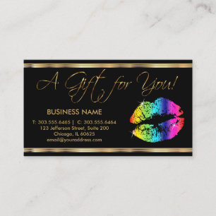 A Gift Certificate Rainbow Lipstick Business