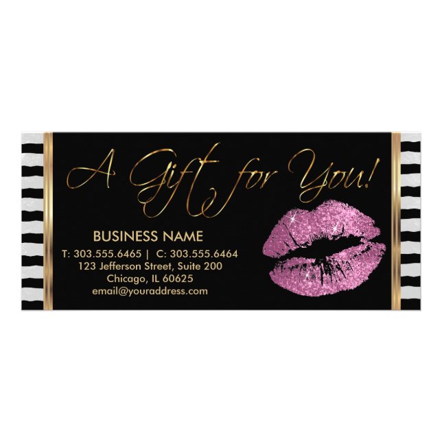 A Gift Certificate So Pink 💋 Lips (Front)