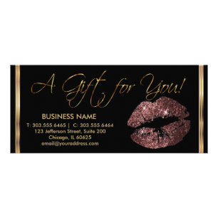A Gift Certificate with Dark Rose 💋 Lips