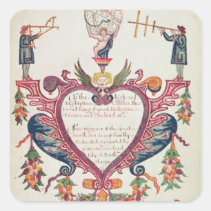 A gift dedicated to Charles II by Bartholomew Square Sticker