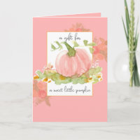 A Gift For Baby Sweet Little Pumpkin Pink Flowers